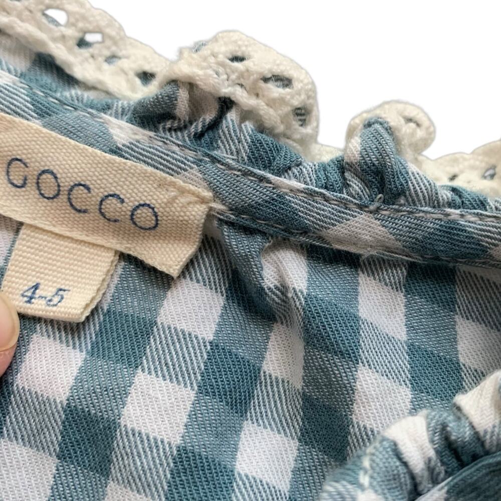 Gocco Checkered Ruffle Shirt 4-5 - Picture 3 of 5